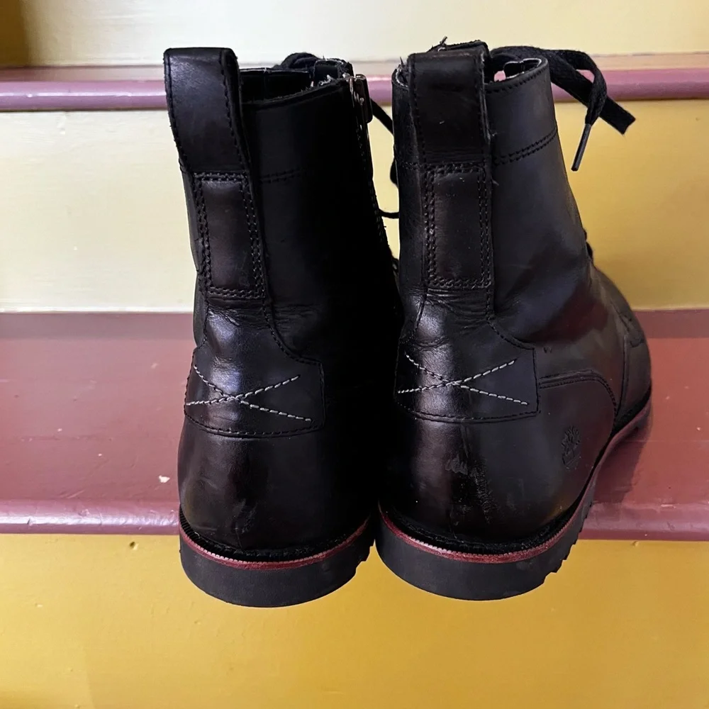 Timberland Black Leather Men's Ankle Boots - Picture 4 of 10